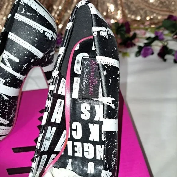 NIB Abbey Dawn Zip It Platform Heel - Picture 7 of 10